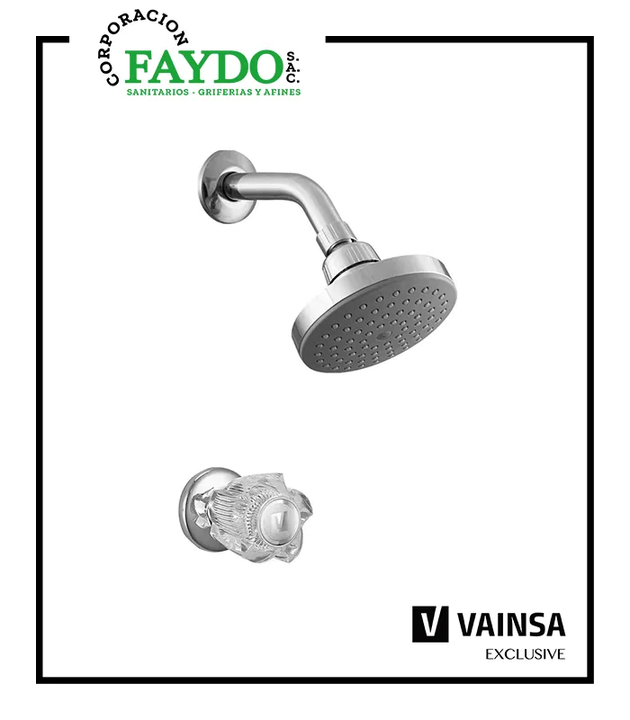 Llave Para Ducha Con Salida Española Cristal Vainsa