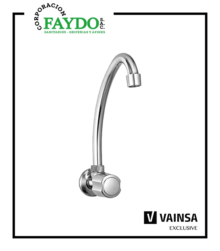 Llave Para Lavadero A La Pared Pico L Egeo Vainsa