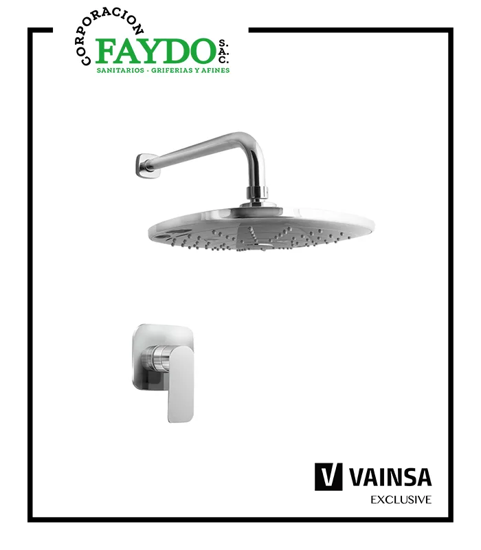 Monocomando Para Ducha Con Salida Minimalista Glamour Vainsa