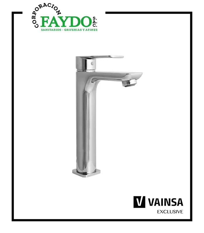 Monocomando Para Lavatorio Alta Glamour Vainsa