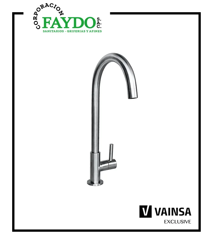 Llave Para Lavadero Al Mueble Pico Al Inox Vainsa