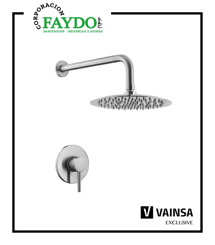 Monocomando Para Ducha Con Salida Inox Vainsa
