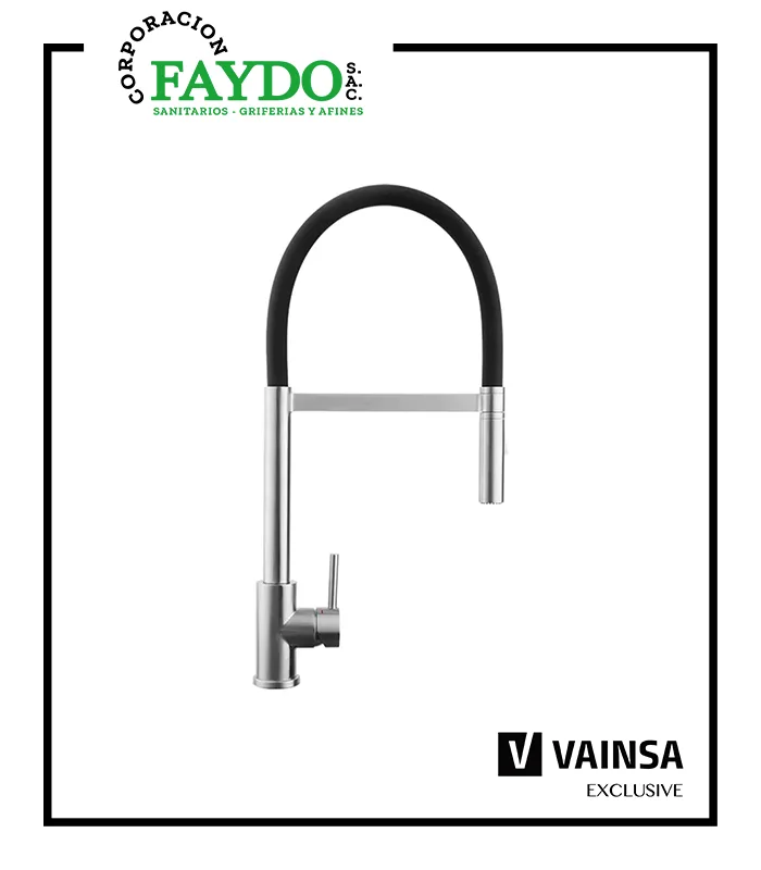 Monocomando Para Lavadero Al Mueble Inox Vainsa