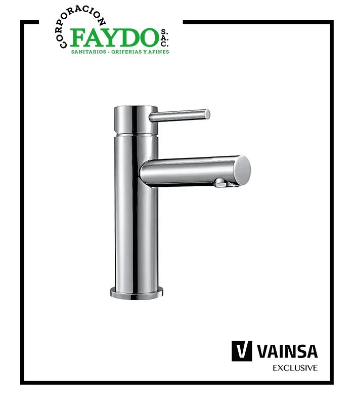 Mezcladora Monocomando Para Lavatorio Baja Lever Vainsa