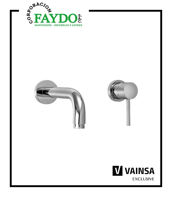 Monocomando Para Lavatorio A La Pared Lever Vainsa