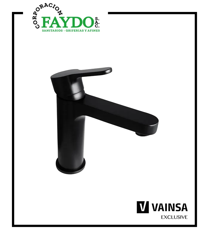Mezcladora Para Lavatorio Baja Black Maui Vainsa