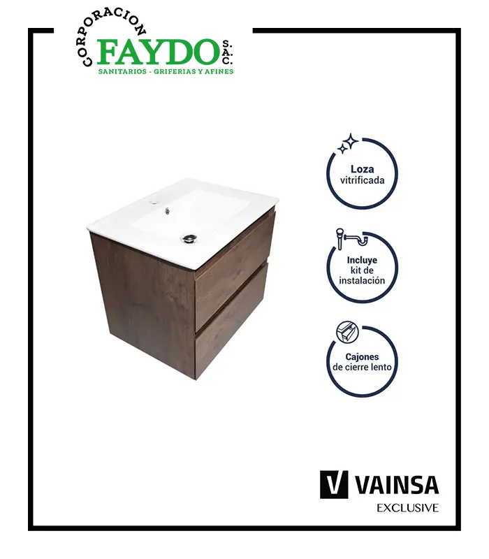 Vanitorio Martini Brown Con Ovalin Vainsa