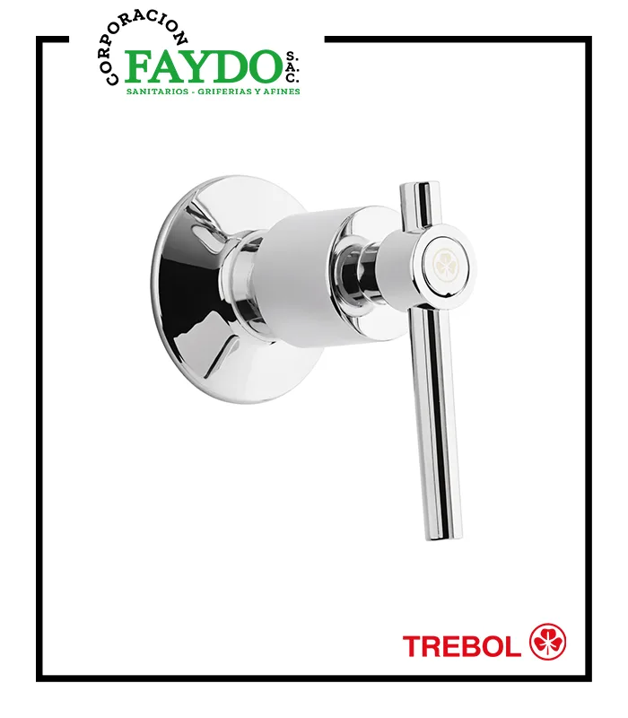 Llave De 1/2″ De Ducha Empotrada Calvin Trebol