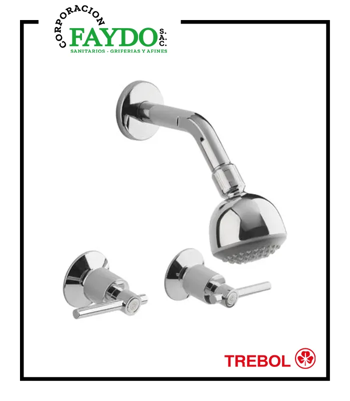 Mezcladora 8″ De Ducha Calvin Trebol
