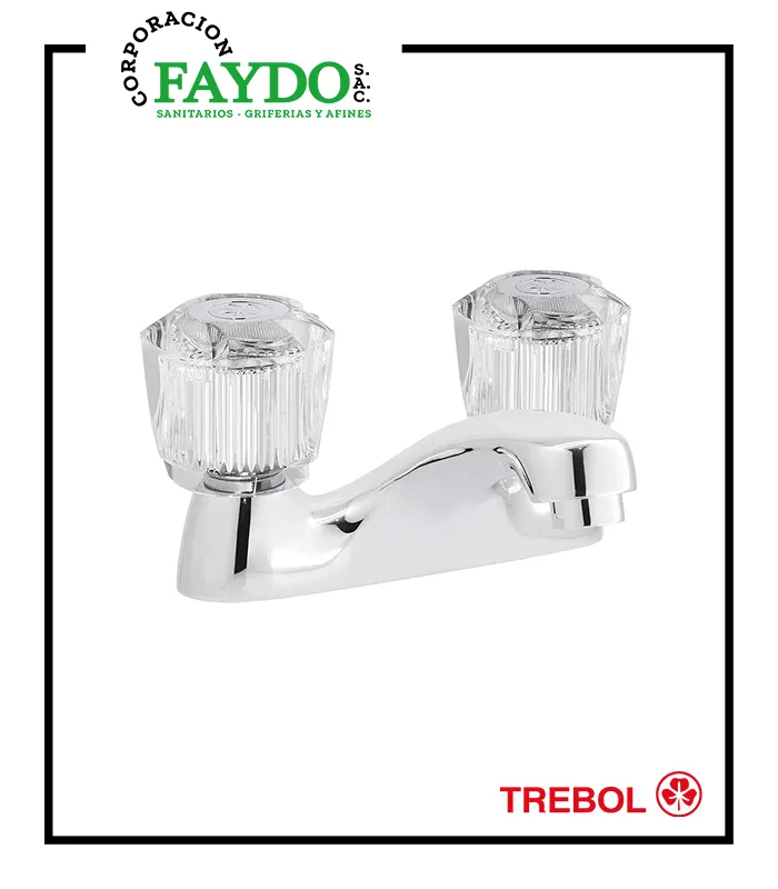 Mezcladora 4″ De Lavatorio Dalia Trebol