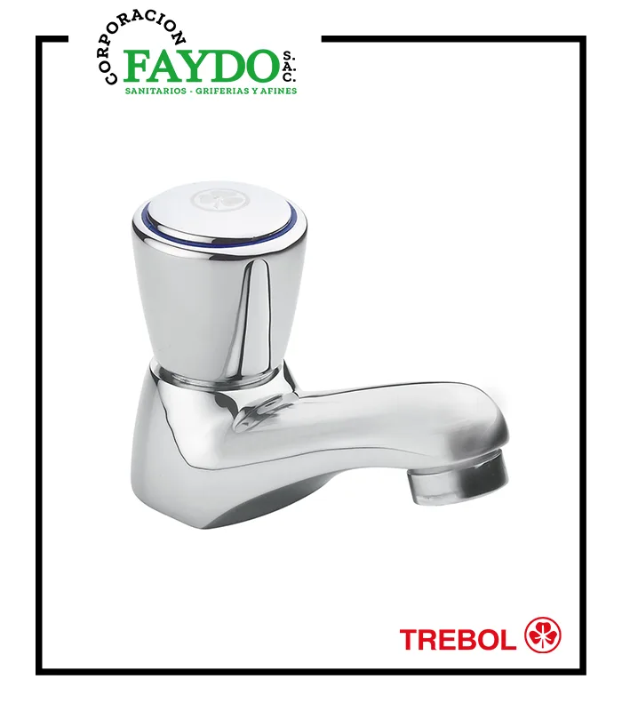 Llave De 1/2″ Lavatorio Della Trebol