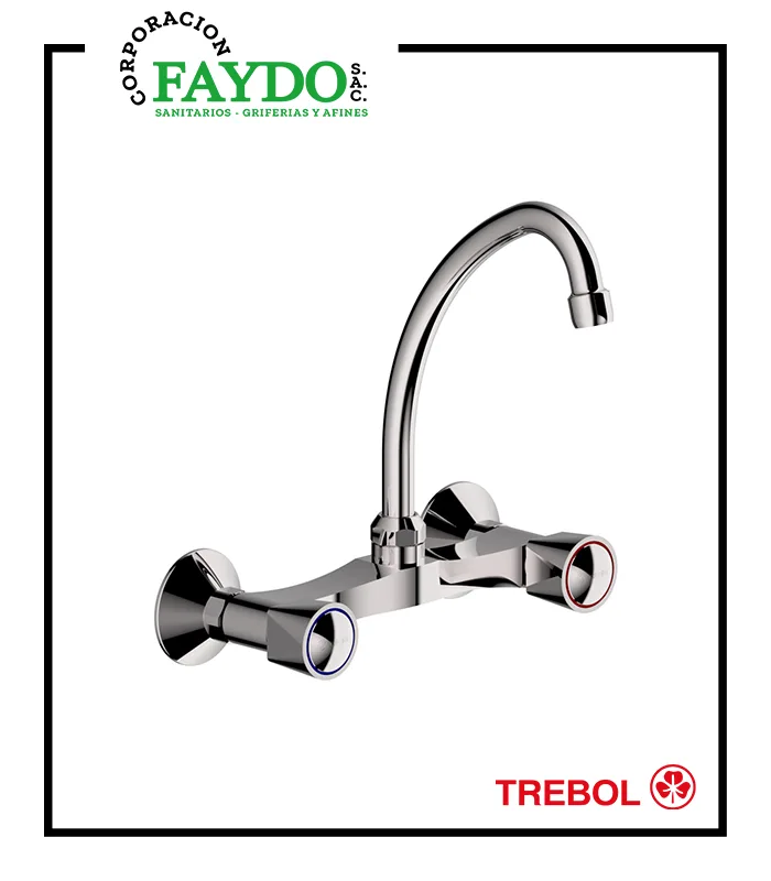 Mezcladora 8″ Cocina Exterior A La Pared Iris Trebol