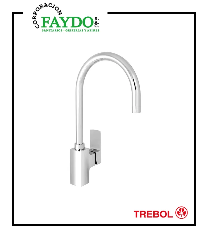 Monocomando Cocina Plain Trebol
