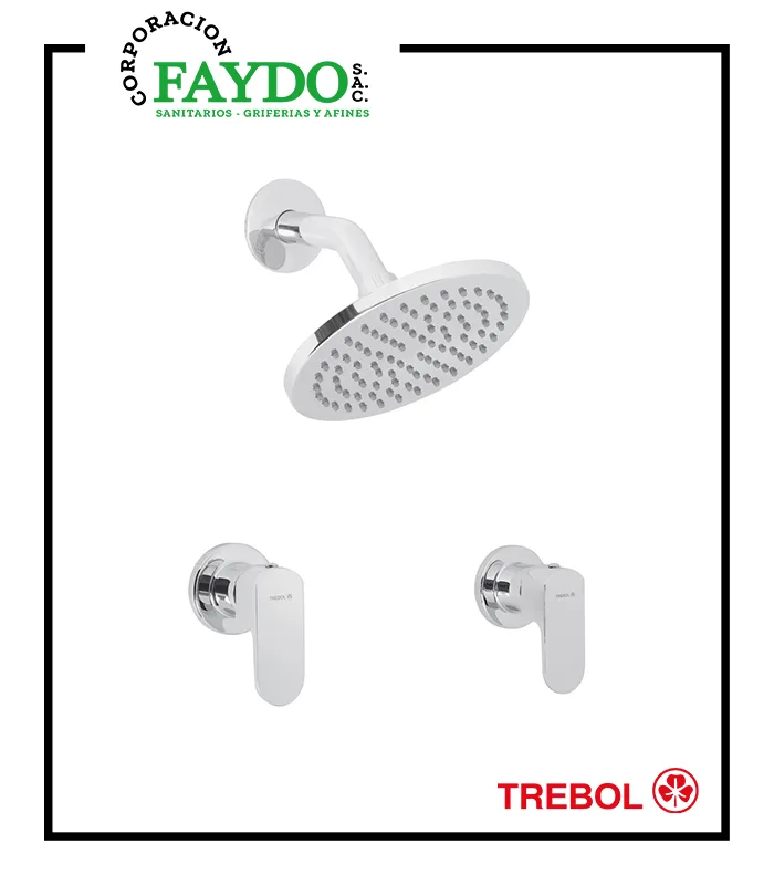 Mezcladora De 8″ De Ducha Monocomando Oxford Trebol