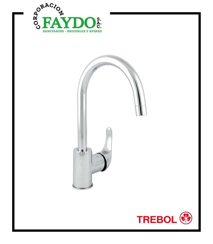 Mezcladora Cocina Monocomando Sirene Trebol