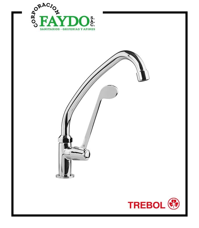 Llave De 1/2″ Clinica Para Lavadero Al Mueble Trebol