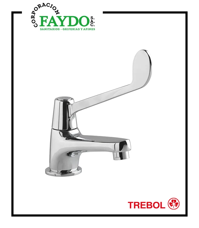 Llave De 1/2″ Clinica Para Lavatorio Trebol
