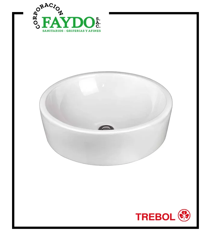 Lavatorio Bowl Priano Blanco Mate Trebol