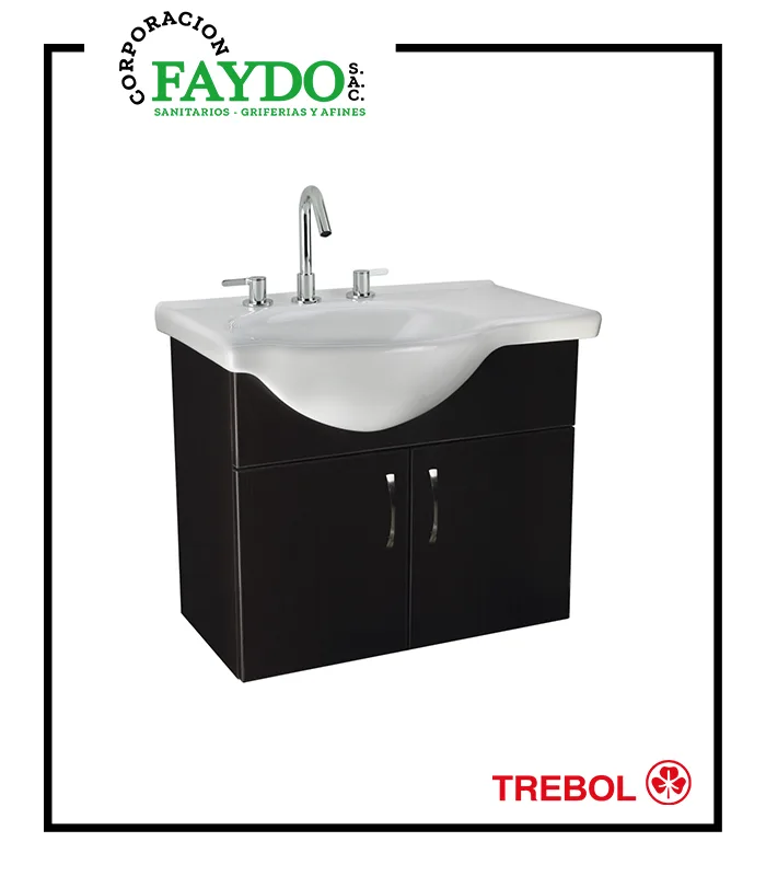 Lavatorio Con Mueble Gema Plus Suspendido Trebol