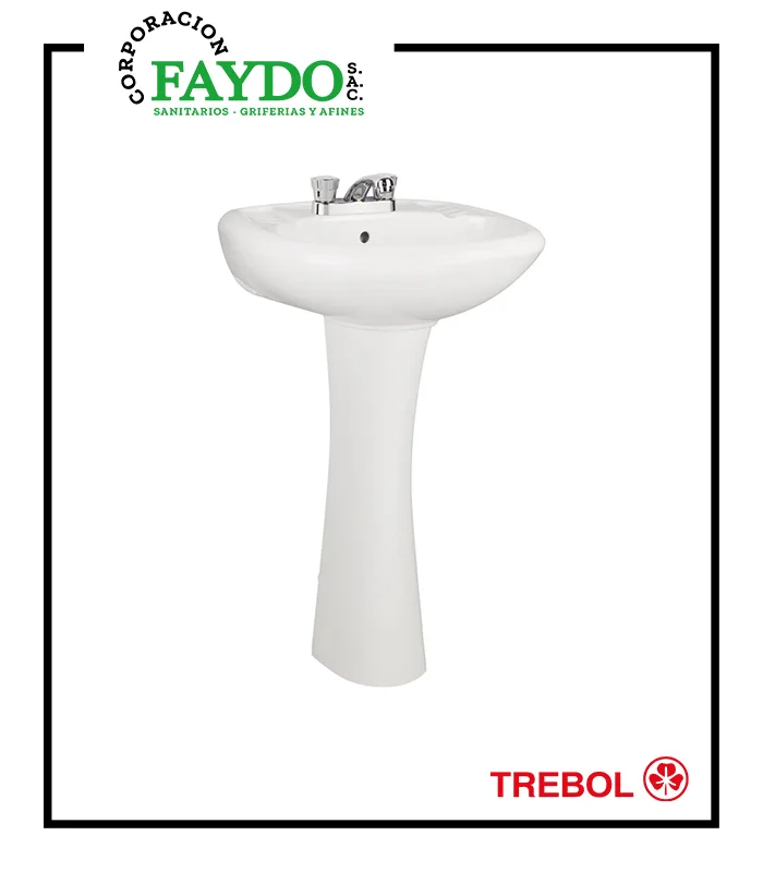 Lavatorio Manantial Con Pedestal Universal Trebol