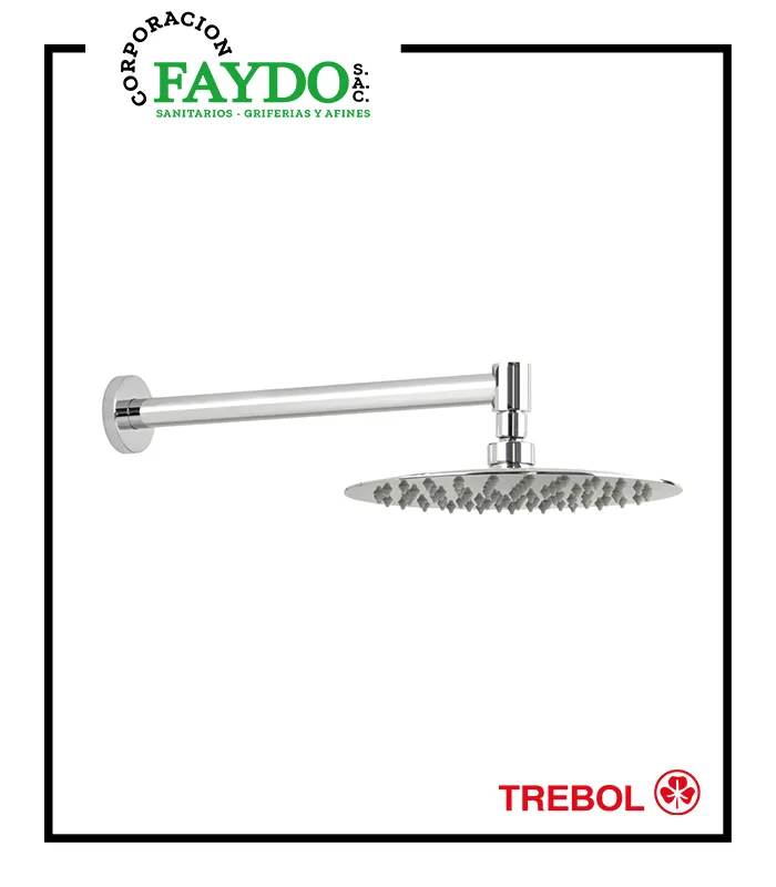 Salida De Ducha Minimalista Con Rociador Circular Trebol
