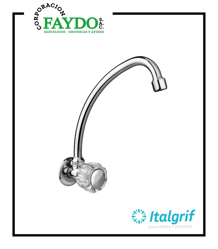 Llave Para Lavadero A La Pared Aruba Italgrif