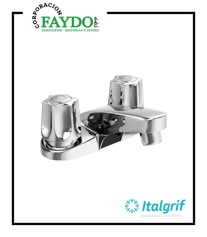 Mezcladora 4″ Abs Para Lavatorio Bavaro Italgrif