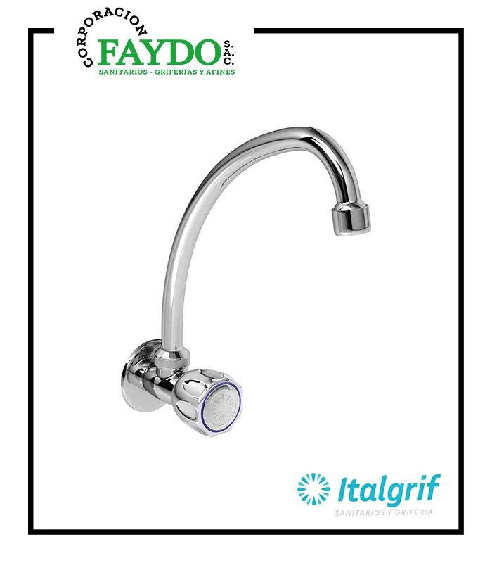 Llave Para Lavadero A La Pared Vallarta Italgrif