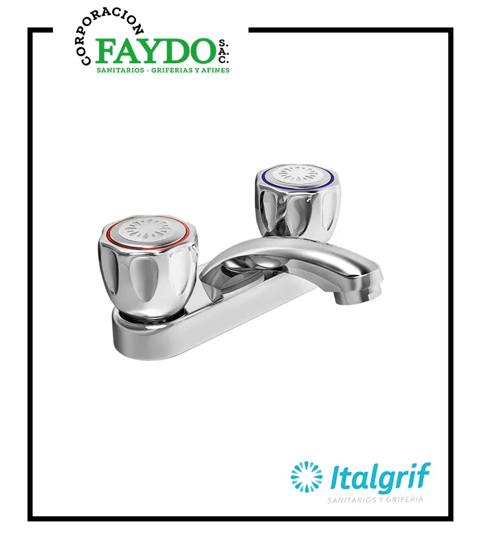 Mezcladora 4″ Para Lavatorio Vallarta Italgrif