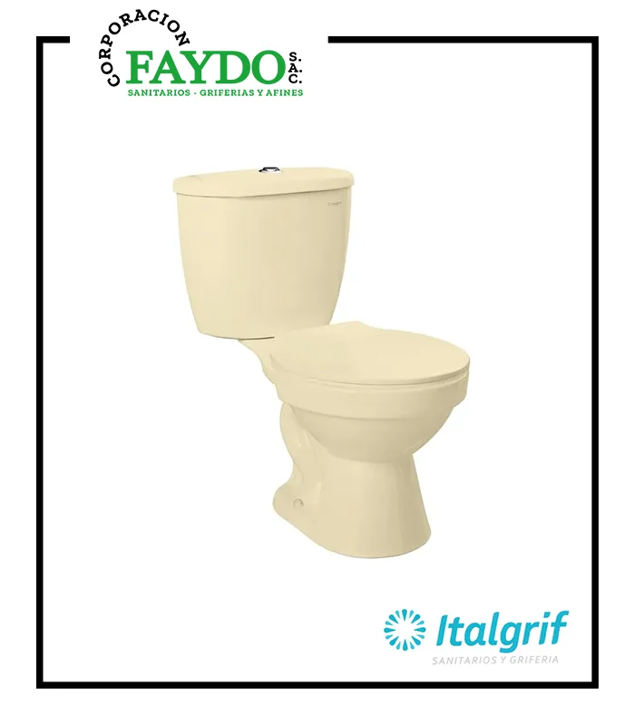 Inodoro Dos Piezas Cancun Bone Italgrif