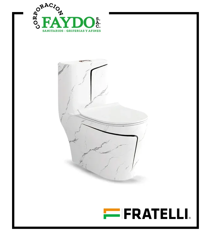 Inodoro One Piece Minimalista Blanco 8676Mbl Fratelli
